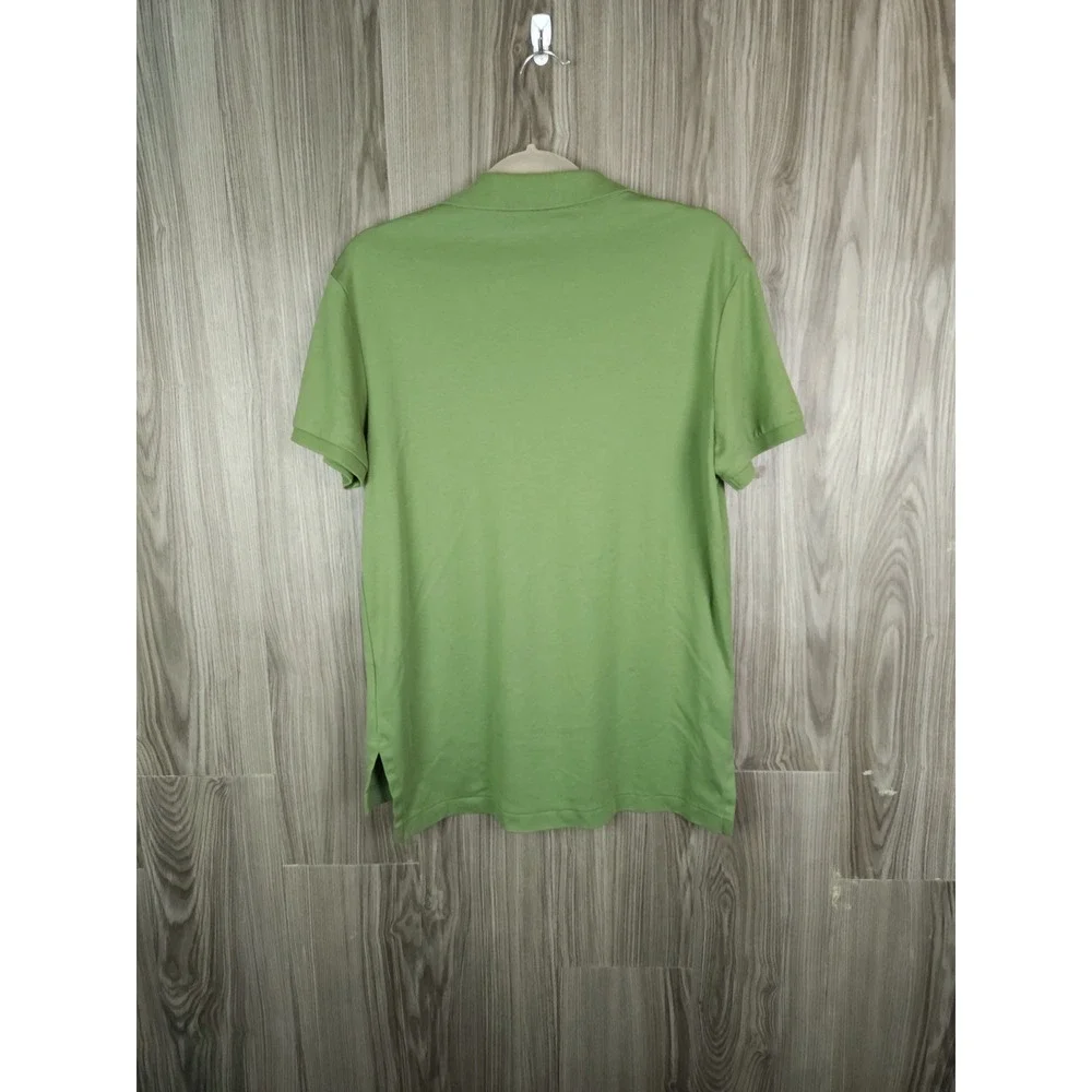 Polo Ralph Lauren Mens Green Short Sleeve Cotton Polo Shirt Size Medium